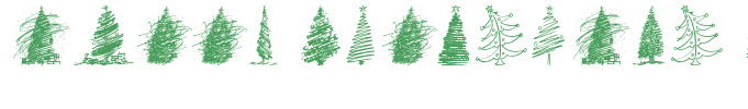 Merry Christmas Trees Regular